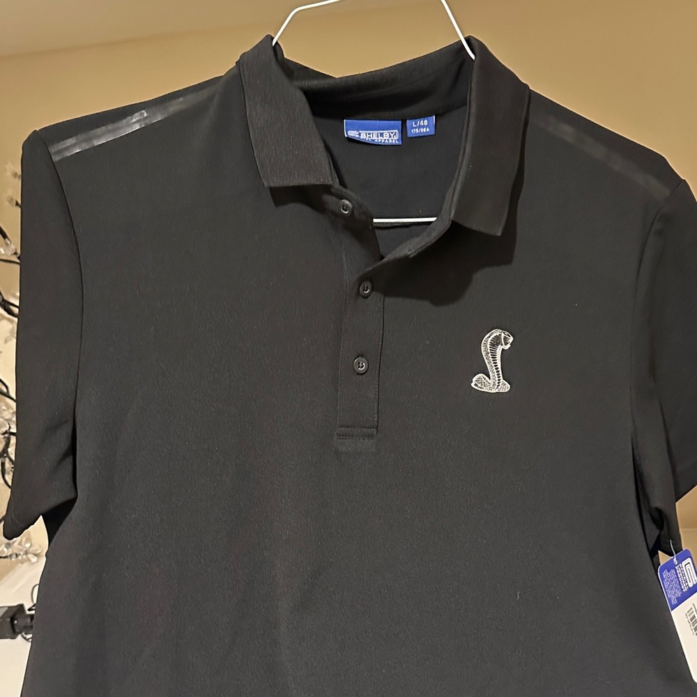 Selby Midnight Black Polo with Cobra Detail
